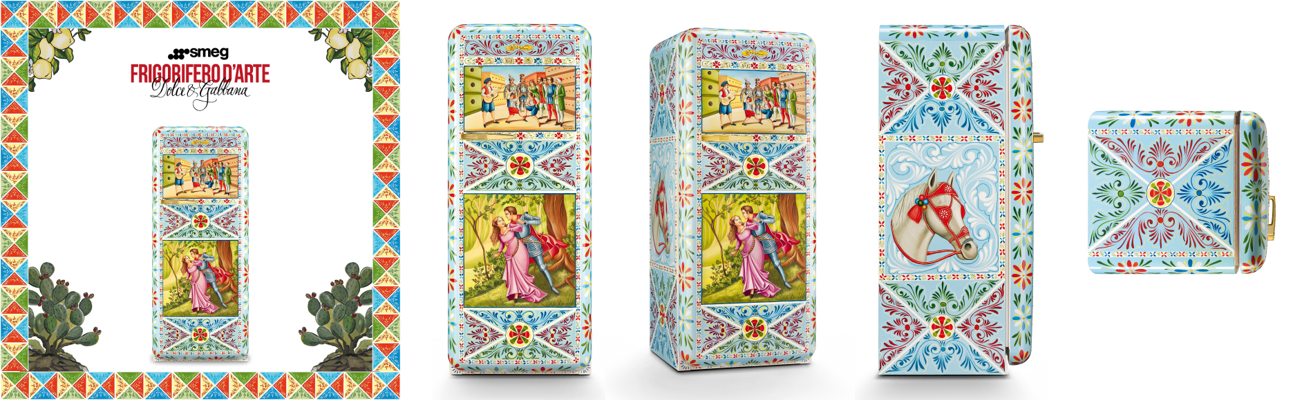 Exclusive Hand Painted Smeg Dolce & Gabbana Refrigerator Unveiled 